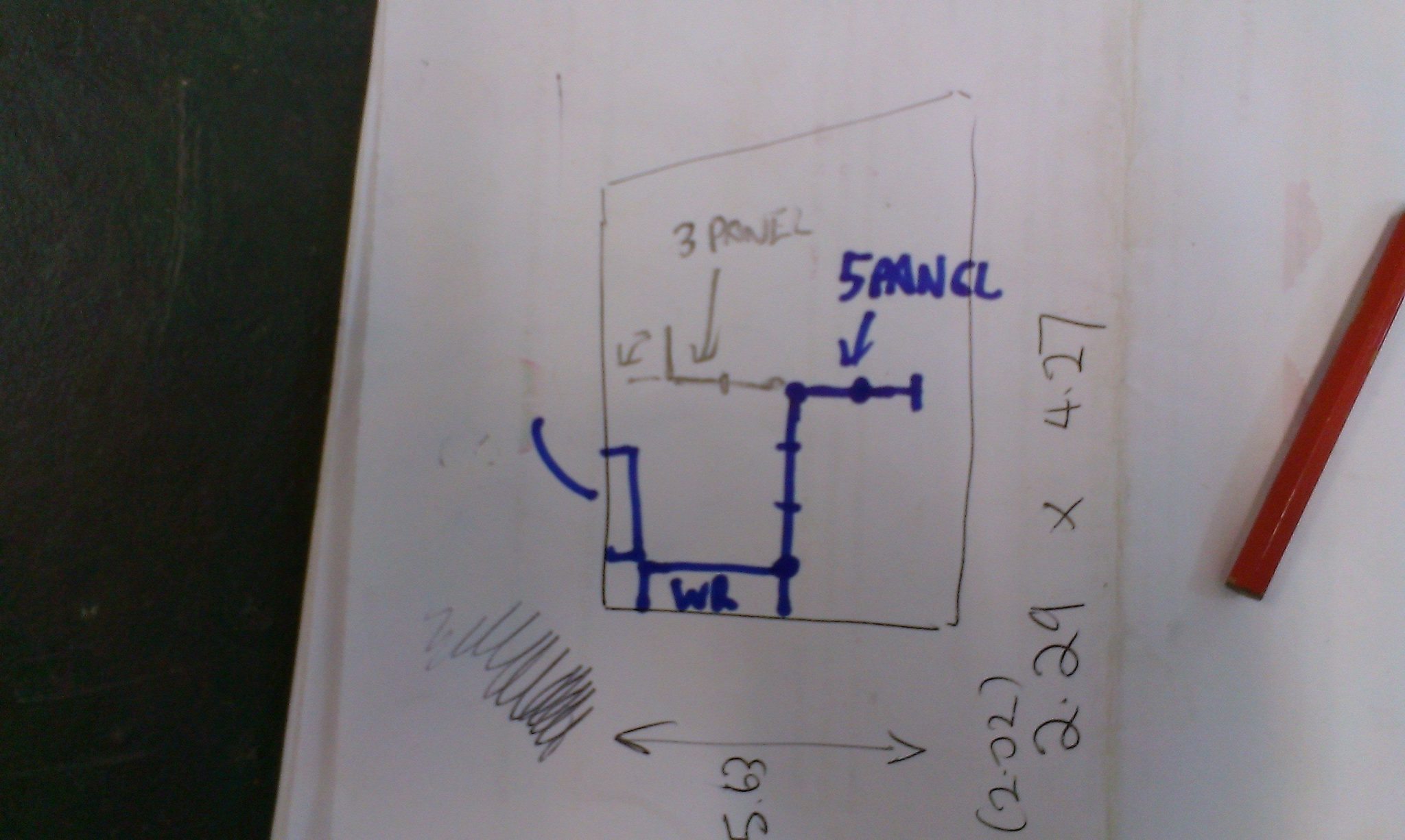 room dividers floor plan for Bayside Physiotherapy