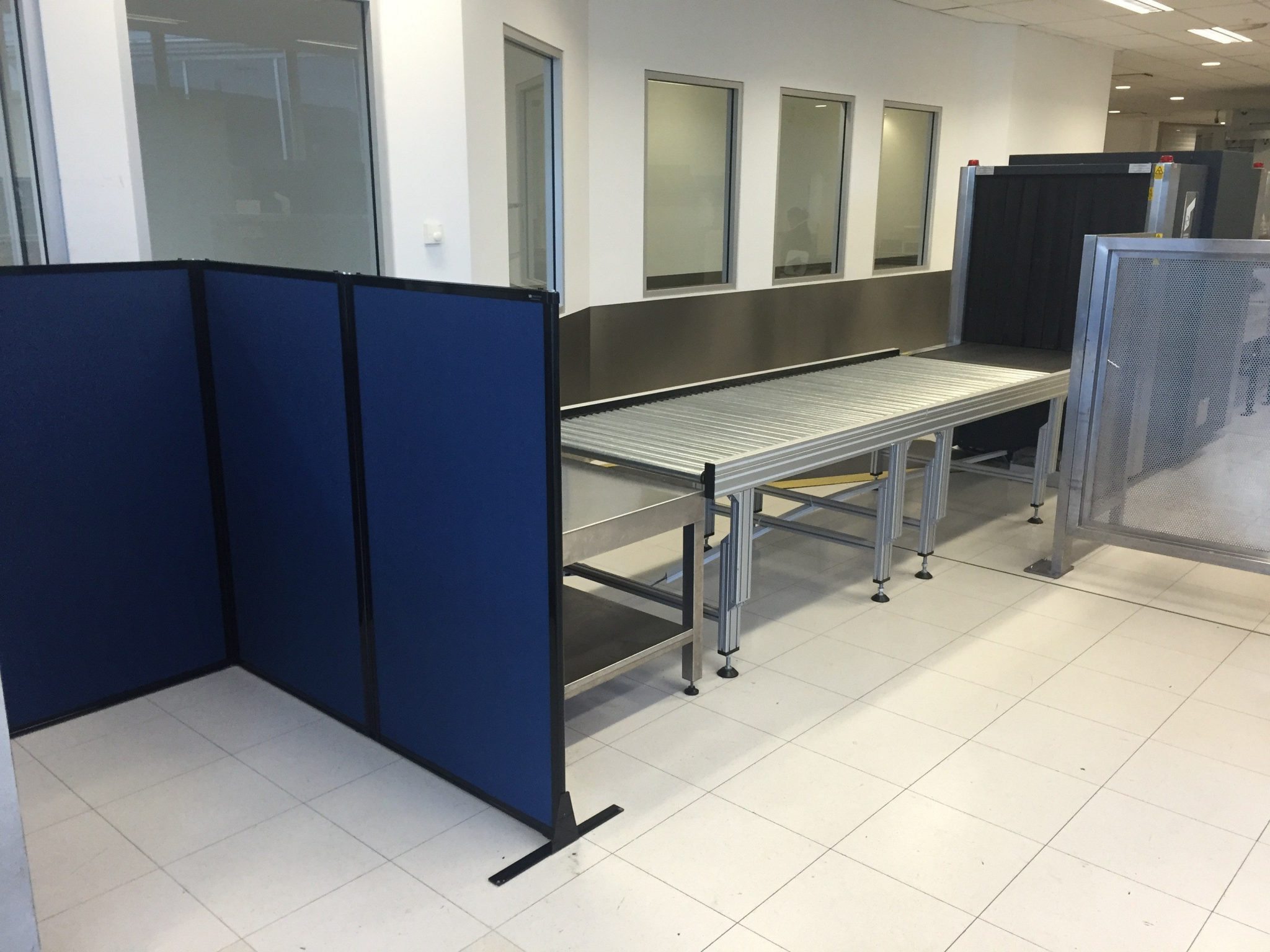 Sydney airport custom height portable partition